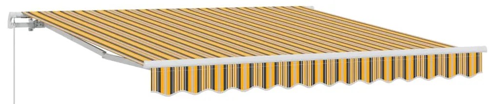 Toldo Retrátil Manual Listras Coloridas 300 x 250 cm