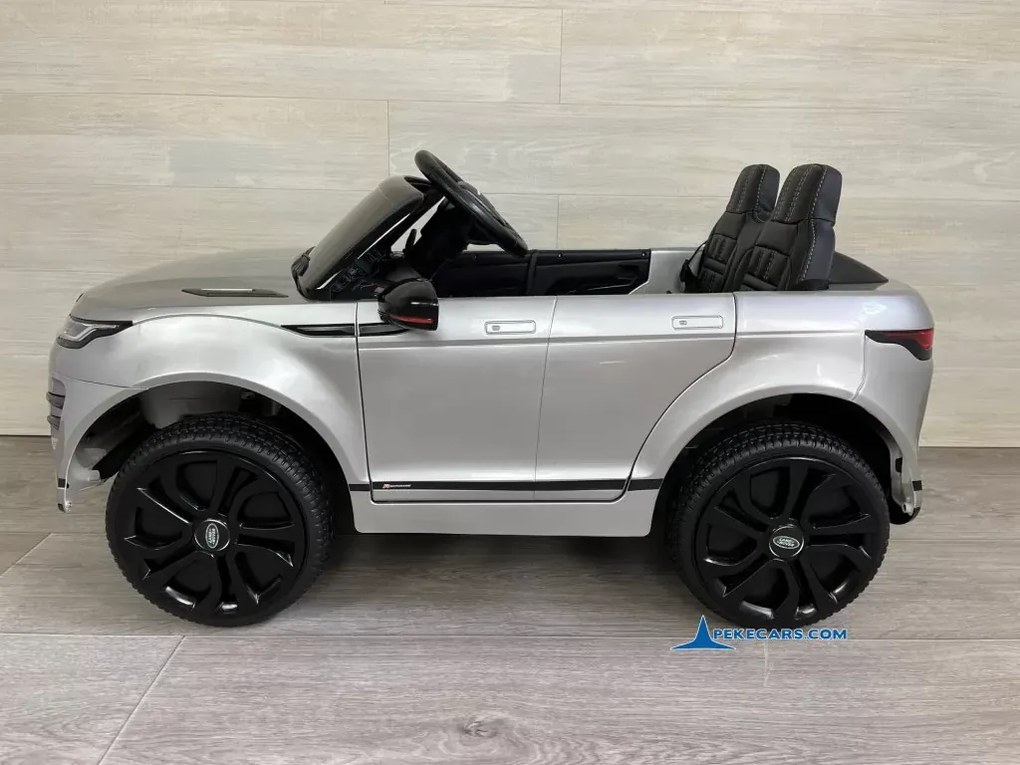 Carro eletrico crianças Range Rover Evoque 12V 2.4G Prata Metalizado