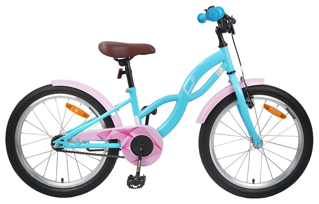 vidaXL Bicicleta Infantil 20 Polegadas para 6-11 Anos Azul Claro