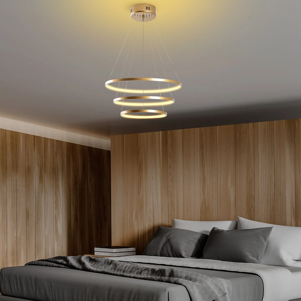 Chandelier Simit – Dourado – 50x80x50 cm
