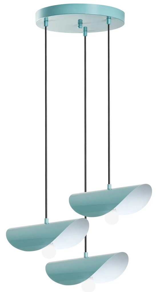 Chandelier Eger – Turquesa – Diâmetro 50 cm