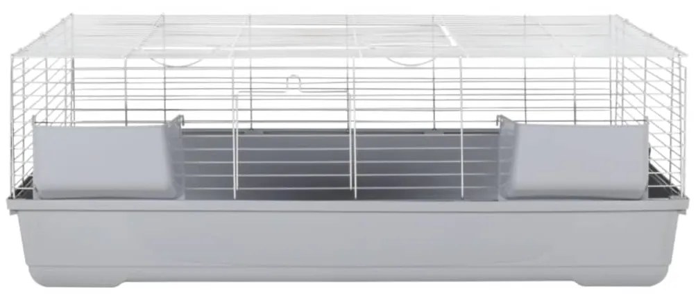 Gaiola pequena p/ animais 118x59x46cm polipropileno/metal cinza