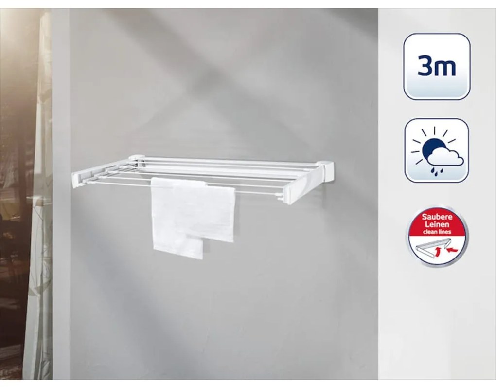 415754 Leifheit Estendal de parede Telegant 30 Protect 83306