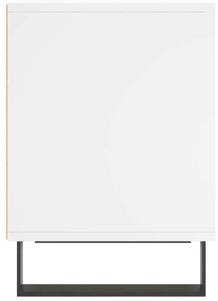 Mesas de cabeceira 2pcs 40x35x50 cm derivados de madeira branco