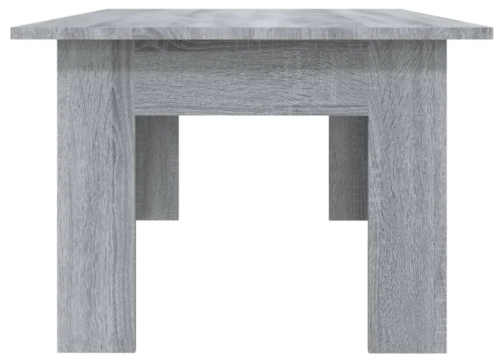 Mesa de centro 100x60x42cm derivados de madeira cinzento sonoma