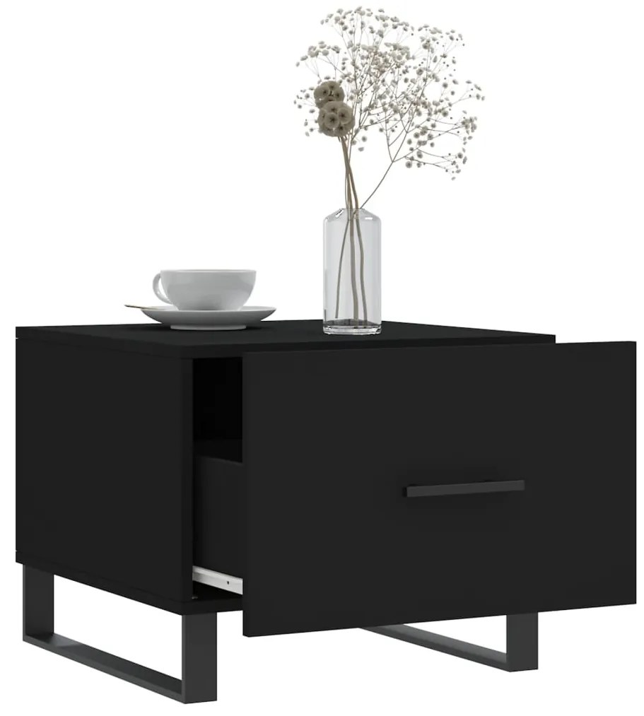 Mesa de centro 50x50x40 cm derivados de madeira preto