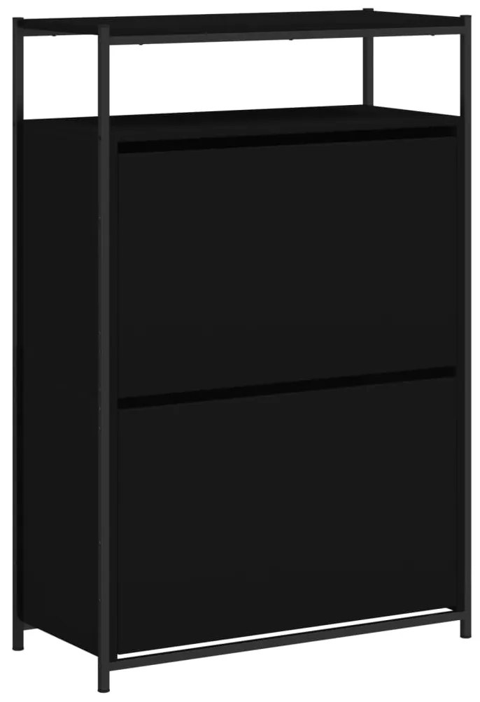 Sapateira 75x34x112 cm derivados de madeira preto