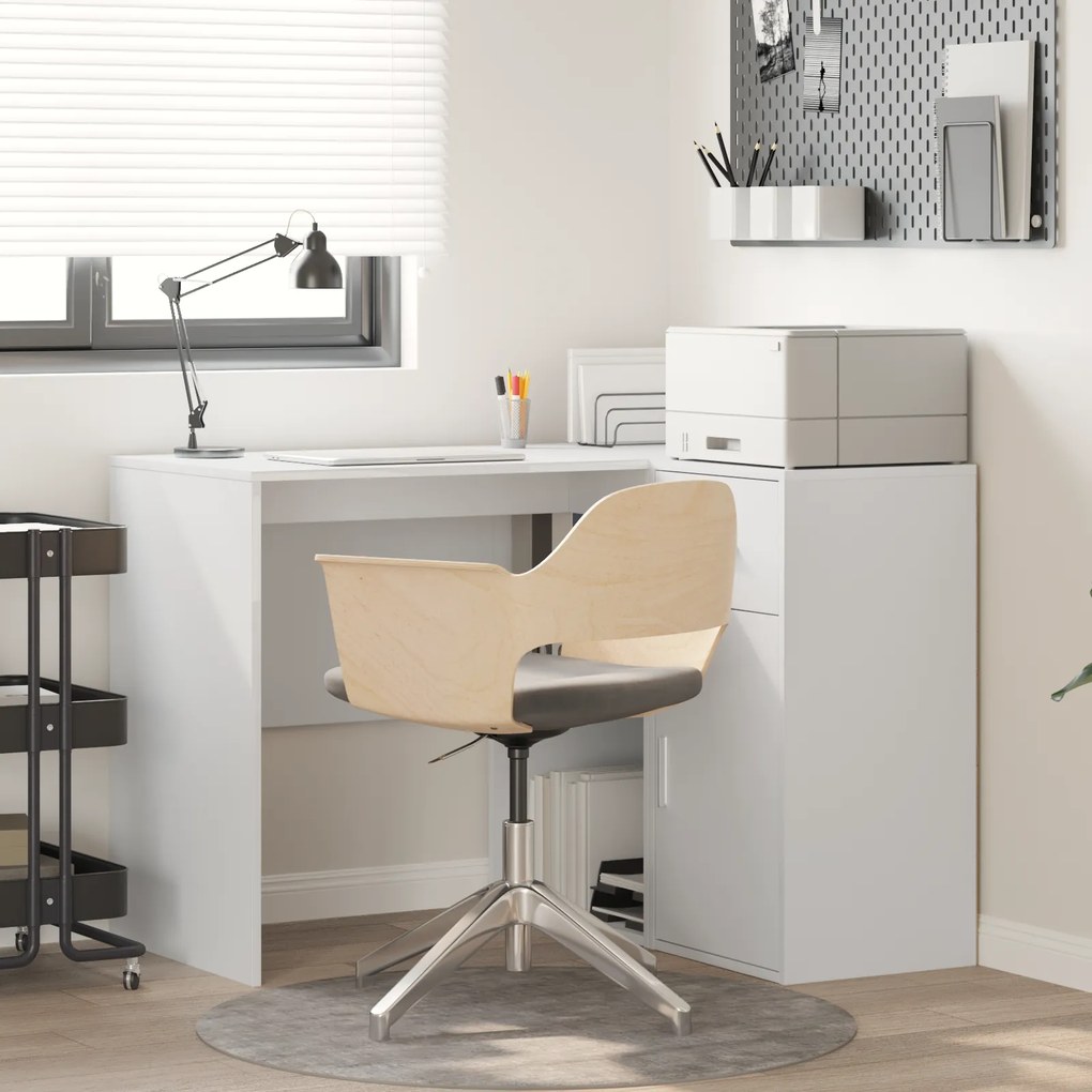 vidaXL mesa de canto Branca 102x88x75 cm Madeira de Engenharia