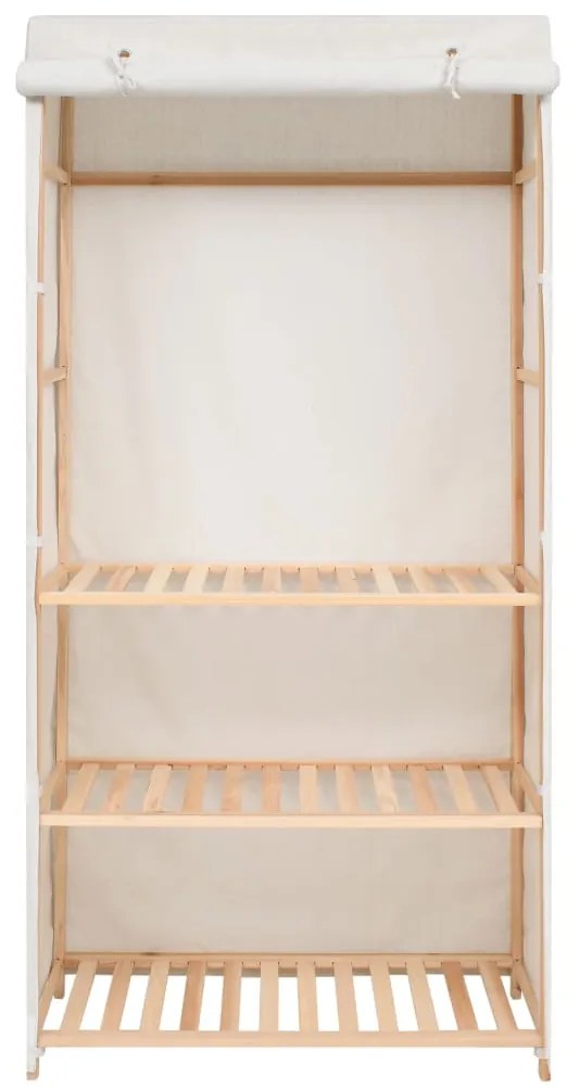Roupeiro/guarda-roupa 3 prateleiras 79x40x170 cm