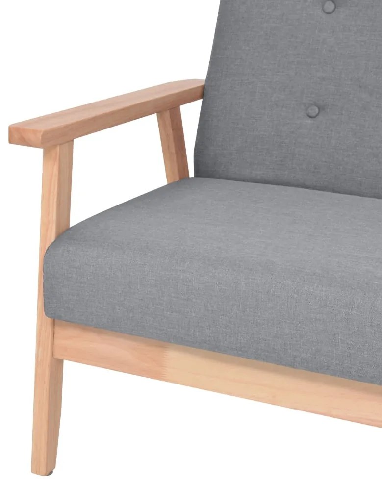 Poltrona Tim - Cinzento Claro - Design Retro