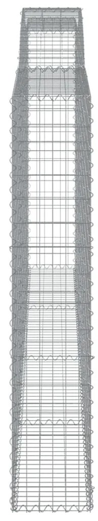 Cestos gabião arqueados 7pcs 400x30x160/180cm ferro galvanizado