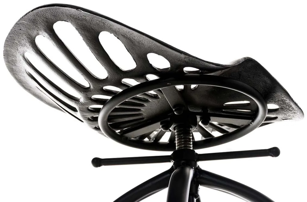 Banco de bar Mimosa 43 x 74-94 x 43 cm Preto