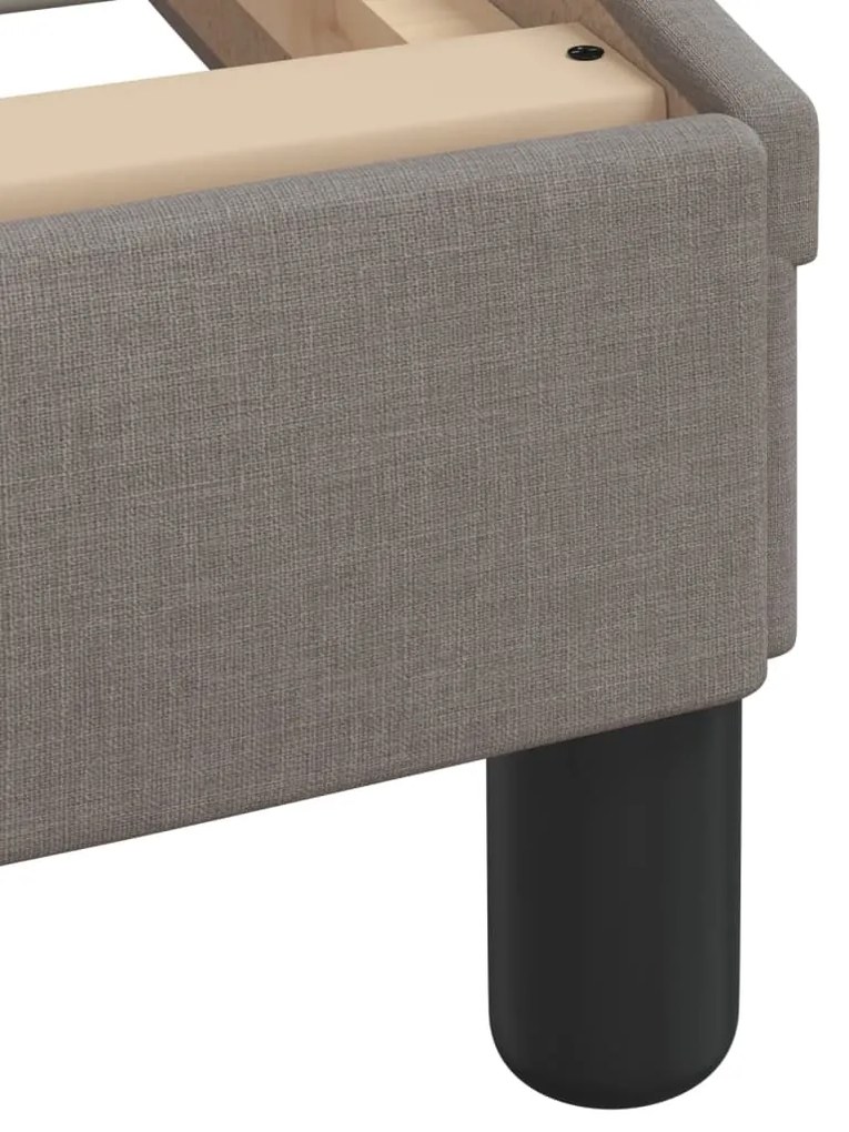 Estrutura cama sem colchão 100x200 cm tecido cinza-acastanhado