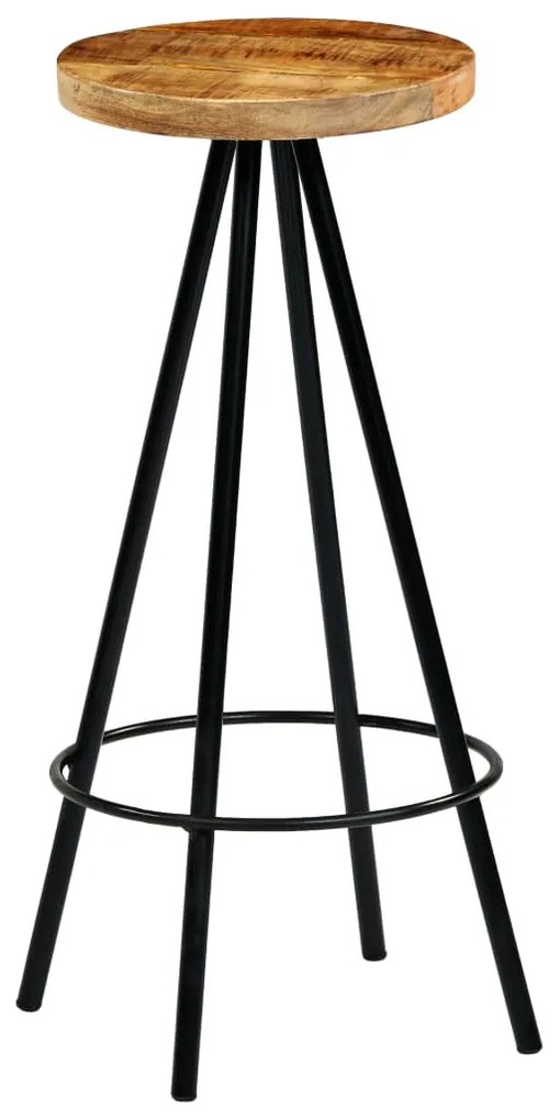 Cadeiras de bar 4 pcs madeira de mangueira maciça