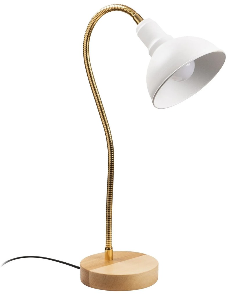 Candeeiro de Mesa Kumluca – Branco – 16x52 cm