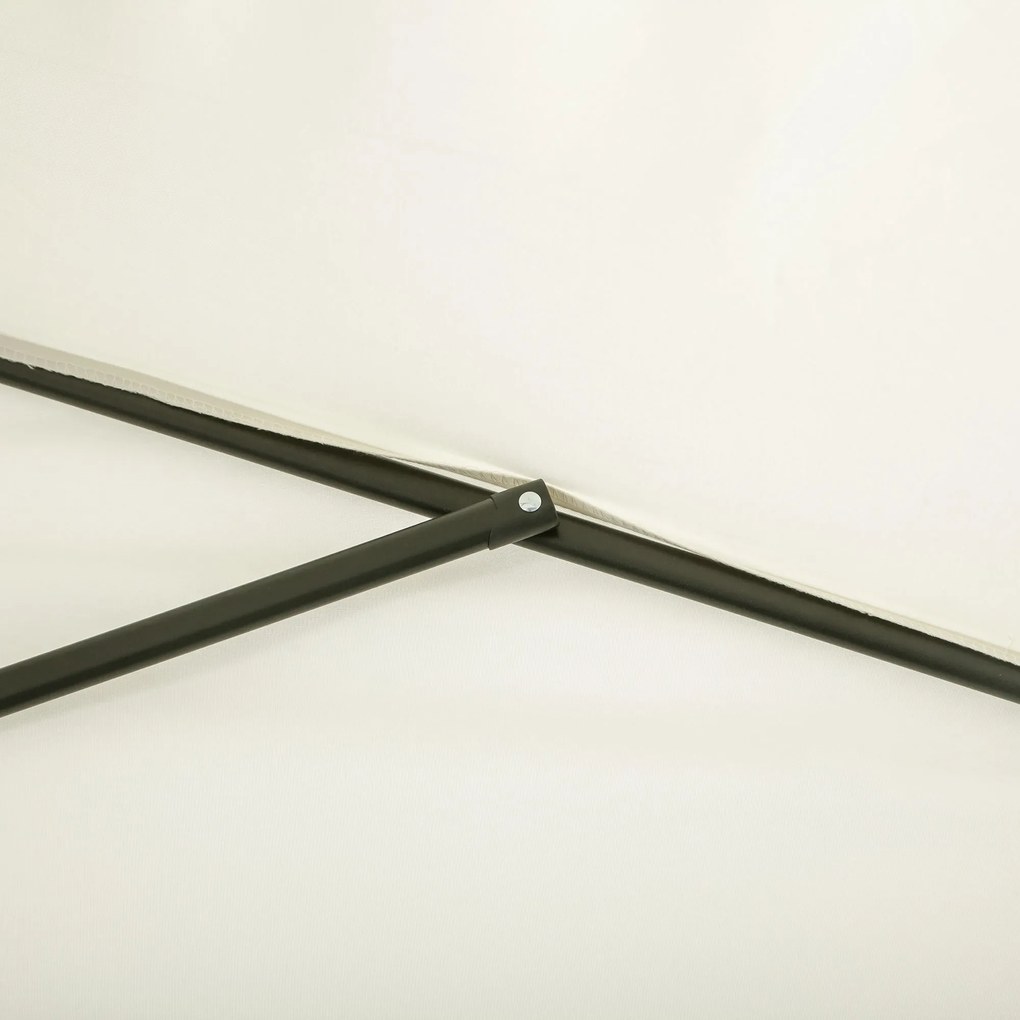 Meia chapéu de sol 230x130x245 cm Chapéu de sol para Parede Jardim com