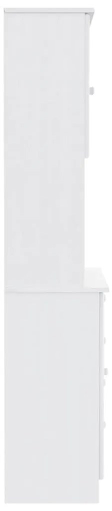 Aparador alto ALTA 77x35x165 cm madeira de pinho maciça branco