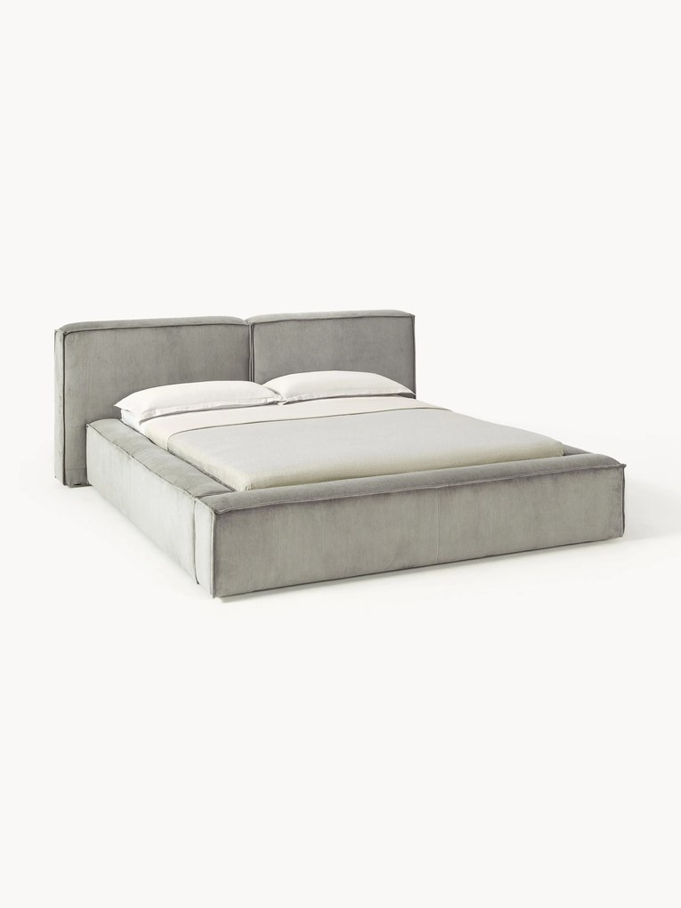 Corduroy Upholstered Bed Lennon