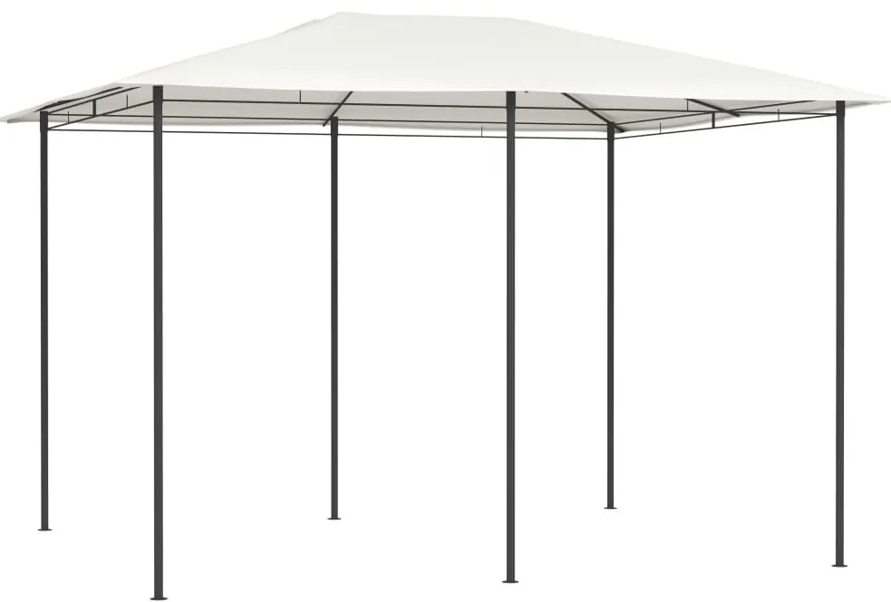 Gazebo 3x4x2,6 m 160 g/m² cor creme