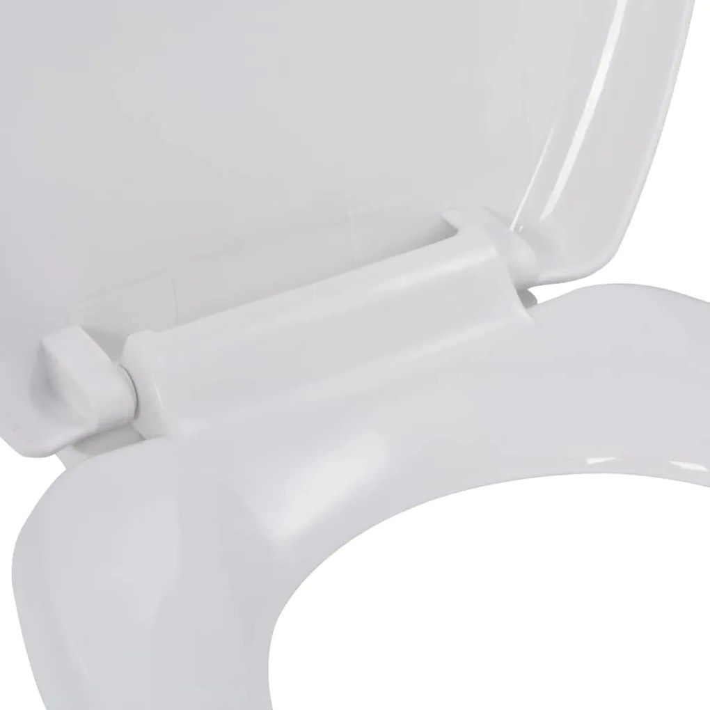 Tampo de sanita fecho suave com design remoção rápida branco