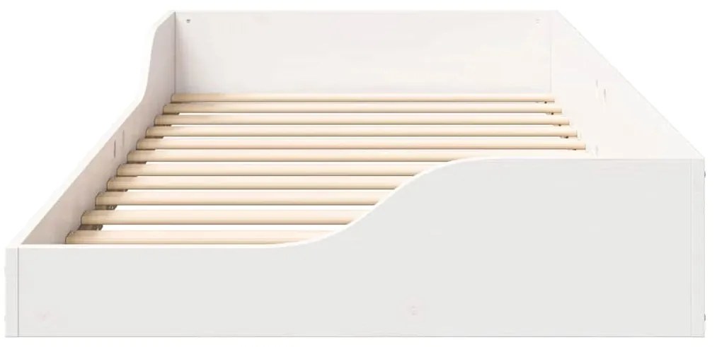 Estrutura de cama de chão Branco 80 x 200 cm