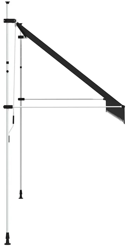 Toldo retrátil manual 350 cm antracite