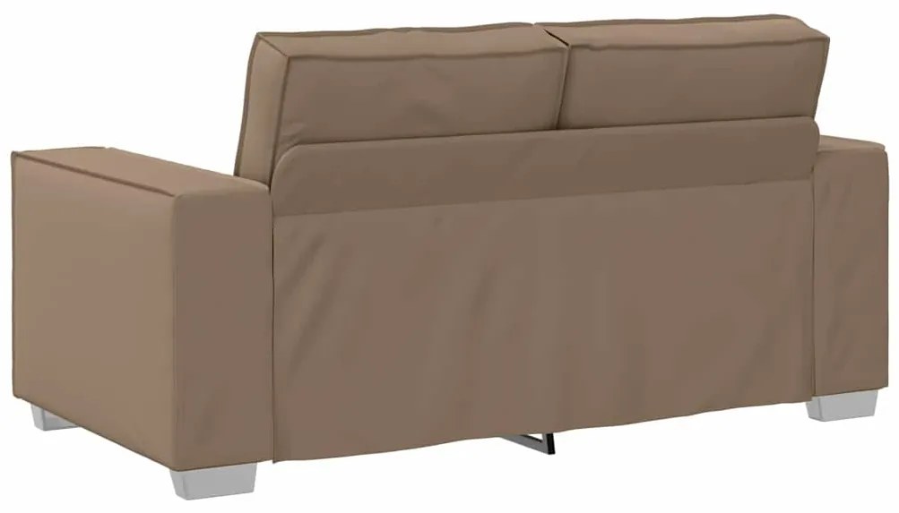 Sofá Loveseat vidaXL Cappuccino 120 cm em Couro Sintético