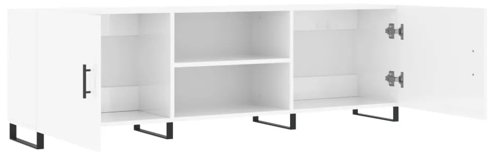 Móvel de TV Portucale de 150cm - Branco Brilhante - Design Moderno