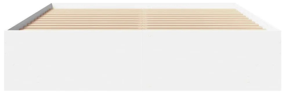 Estrutura de cama 150x200 cm derivados de madeira branco
