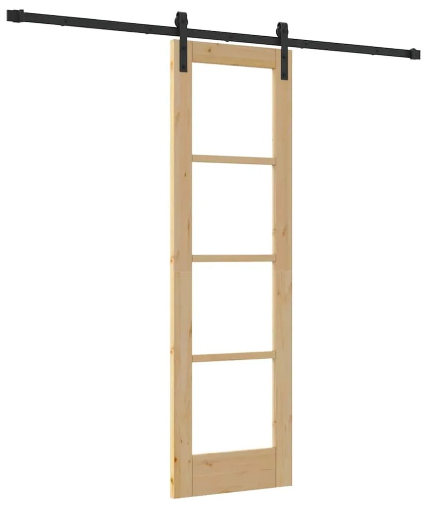 Porta Deslizante vidaXL com Conjunto de Ferragens 'ORKDAL'61x198,5 cm
