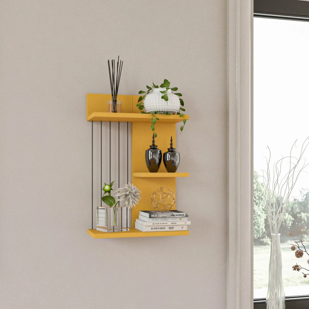 Prateleira de Parede Kınık – Amarela – 40x60x19 cm