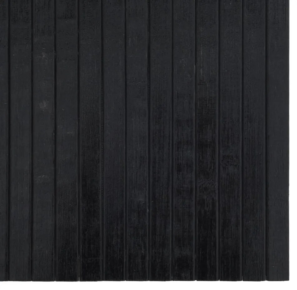 Tapete retangular 100x100 cm bambu preto