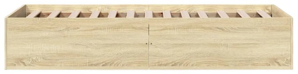 Estrutura de cama 90x190cm derivados de madeira carvalho sonoma