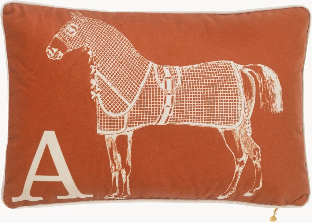 Almofada em veludo Classic Horse