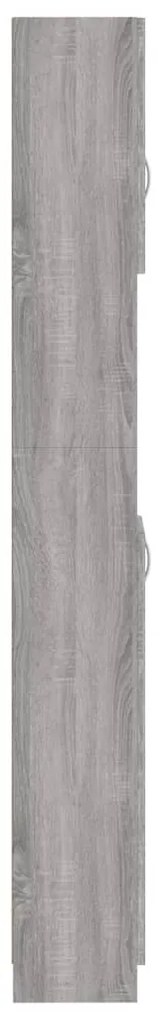 Armário WC 32x25,5x190 cm derivados de madeira sonoma cinza