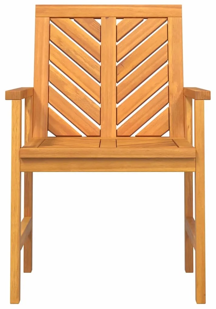Conjunto de Jantar para Jardim 6 pcs Castanho Médio