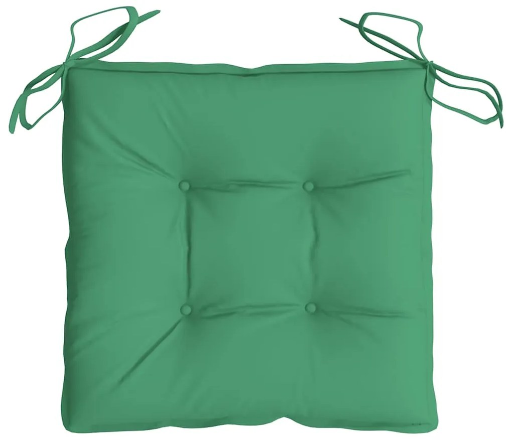 Almofadões para móveis de paletes 2 pcs tecido oxford verde
