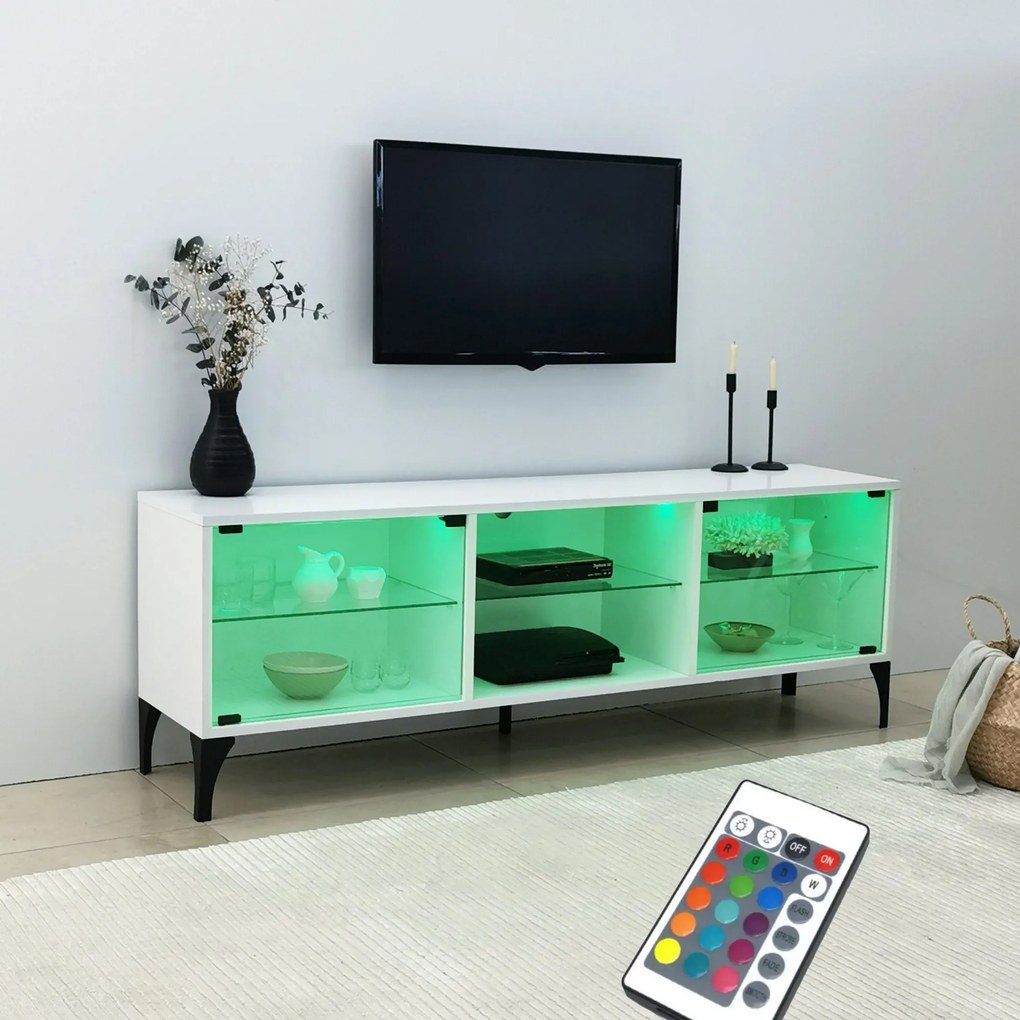 Móvel TV Tokyo – Branco – 160 cm x 55 cm x 35 cm