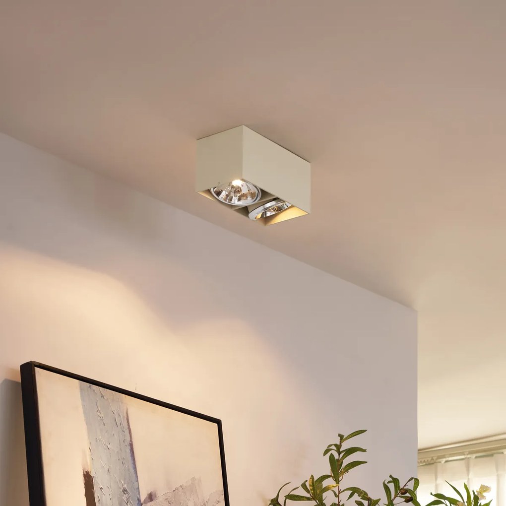 Foco de Parede Moderno Bege G9 Ajustável 2 Luzes - Box