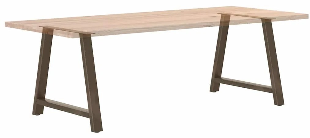 Pés de mesa de jantar em formato A, 2 peças, 90x (72-73) cm, aço