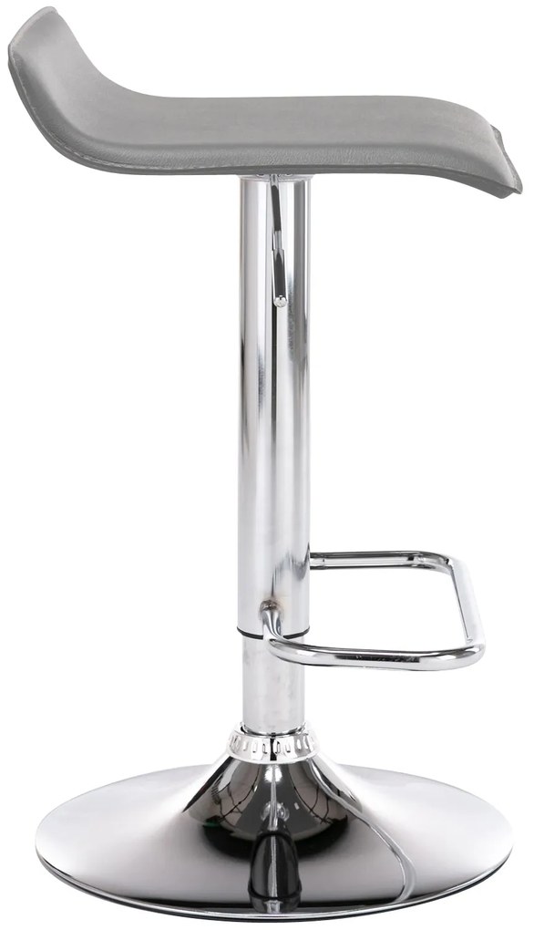 Conjunto de 2 bancos de bar Dyn 38 x 65-85 x 41 cm Cinzento