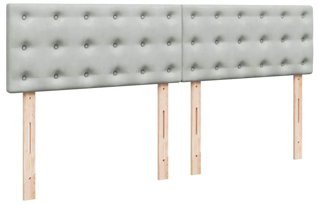 Estrutura de cama otomana com colchão 180x200 cm cinzento claro
