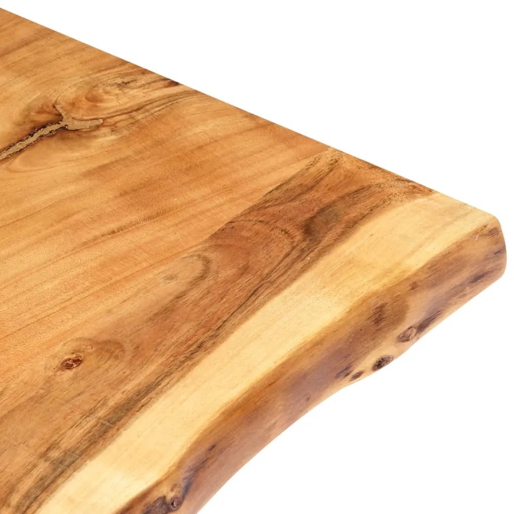 Tampo de mesa 118x(50-60)x3,8 cm madeira de acácia maciça