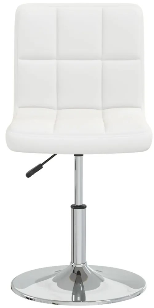 Cadeiras de jantar 2 pcs couro artificial branco