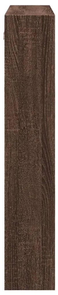 Armário parede 80x15x80 cm derivados madeira carvalho castanho