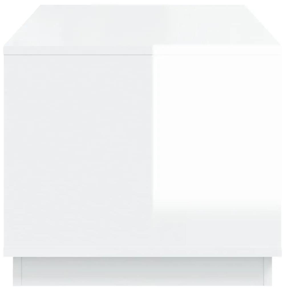 Mesa de centro 102x50x44 cm derivados madeira branco brilhante