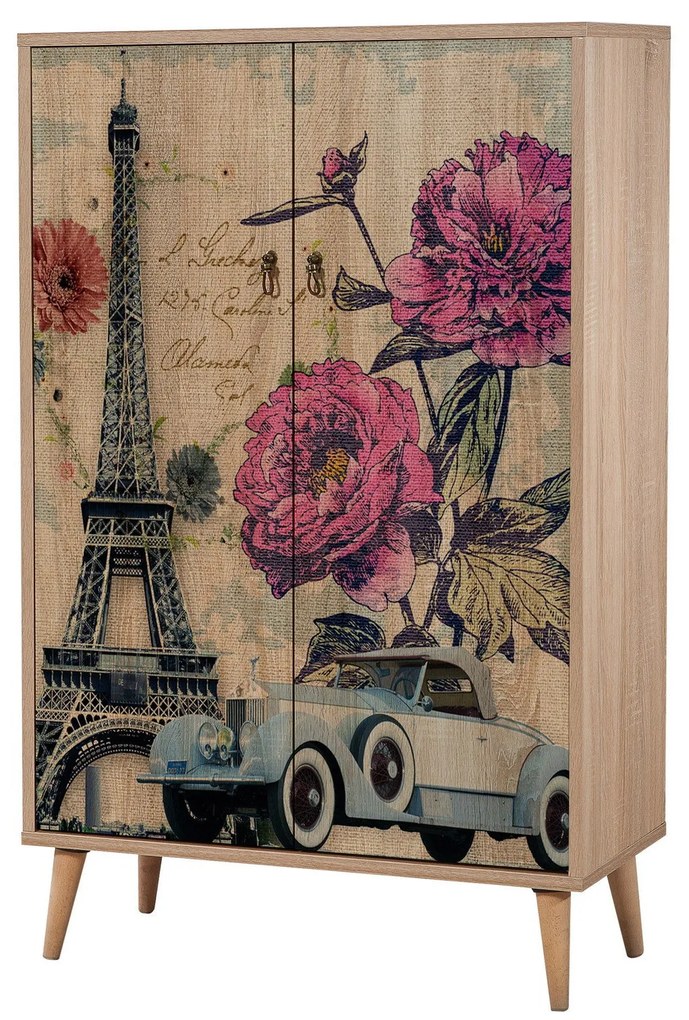 Armário Multiuso Multibox – Carvalho Sonoma – 80x127x36 cm