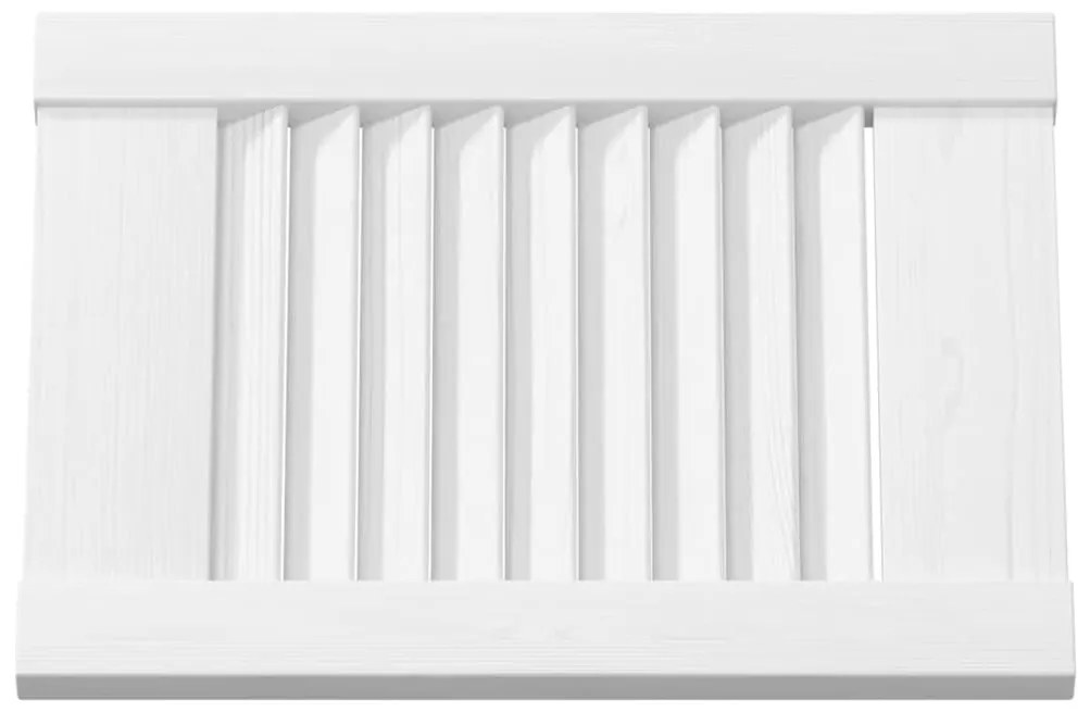 Portas de armário 4 pcs design de persiana 39,5x29,5 cm branco