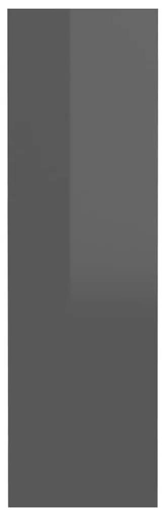 Sapateira de parede 80x18x60 cm contraplacado cinza brilhante