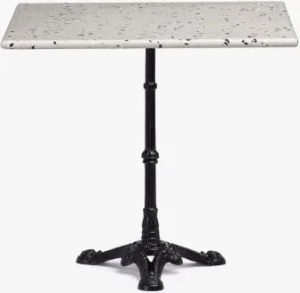 Vertuo Mesa De Bar Em Terraço Branco & Quadrado & Preto - Sklum